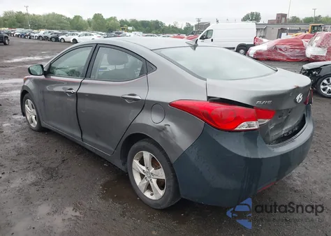 2011 Hyundai Elantra Gls from USA, damaged, VIN 5NPDH4AE1BH060693